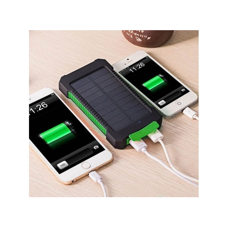 Carregador De Bateria Solar Portátil 20000mah À Prova D&#39;água