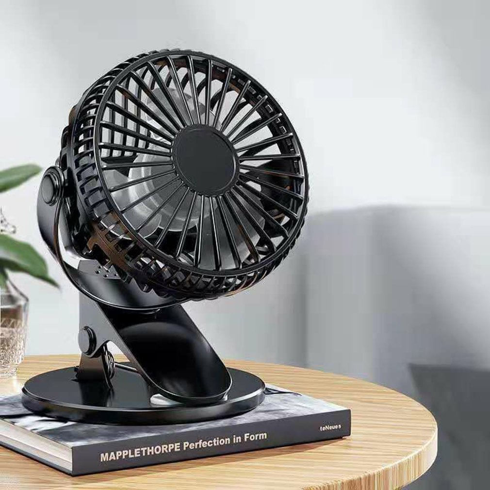 Usb Carregador Ventilador Portátil Mini Desktop Clip Fan 360 Degr