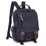 Mochila De Lona Vintage Unissex Com Fivelas De Metal