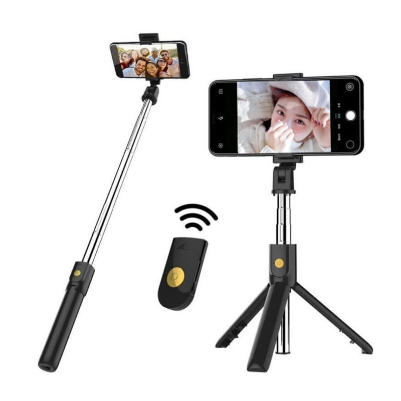 Tripé De Controle Remoto Bluetooth Selfie Stick Elegat K07