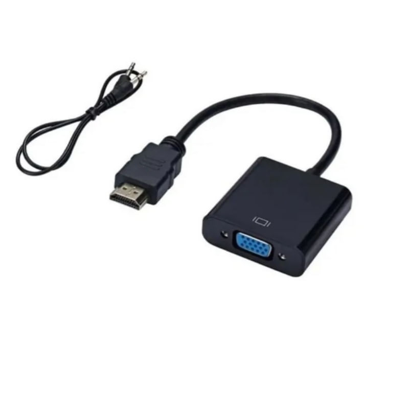 Cabo Conversor Adaptador Hdmi Para Vga 1080p Full Hd