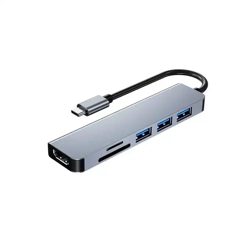 Adaptador Usb Tipo C Hub Com 3 Leitores Microsd Hdmi Usb 3.0 4k