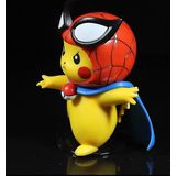 Marvel Vingadores Vermelho-homem-aranha Homem De Ferro Pikachu Figura Cos