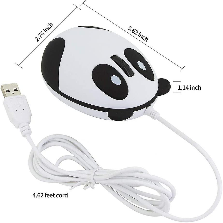 Panda Em Forma De Mouse Com Fio Super Cute Animal Series Cartoon