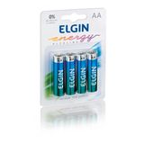 Blister Com 4 Pilhas Alcalinas Aa - Elgin Lr6