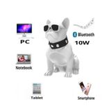 Alto-falante Sem Fio Bluetooth Bulldog White Dog Para Cães