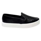 Tenis Casual Slip On Flatform Feminino Moleca 5712.323.9569 - Preto - 37