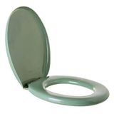 Assento Sanitário Oval Almofadado Tpk/as Verde Água Astra