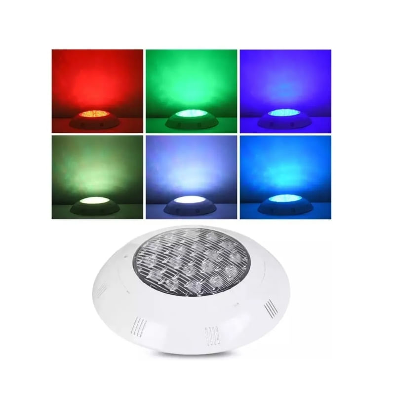 Refletor Led Para Piscina 18w Rgb Com Controle Remoto Ip68