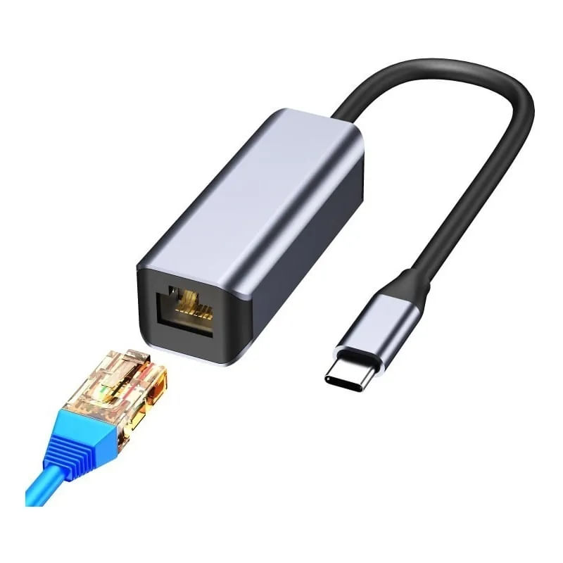 Adaptador Rj45 Usb-c 3.1 Para Rede Ethernet Lan