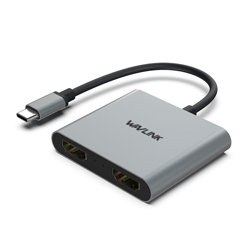 Adaptador Usb-c Para Hdmi Duplo Wavlink Para Mac Os Windows Android