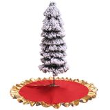 Saia De Árvore De Decoração De Natal, Natal 90cm Ouro Vermelho