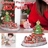 Natal Playground Papel Puzzle Diy Toys Natal Ordinar