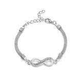 Pulseira Bella E Símbolo Do Infinito De Alpaca Em Prata Fina