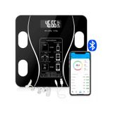Balança Digital Recarregável Bluetooth Para Banheiro Inteligente