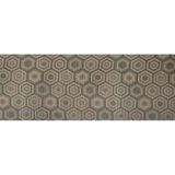 Passadeira Antiderrapante Tropical 43cm X 1,3m Hexa Cinza Kapazi