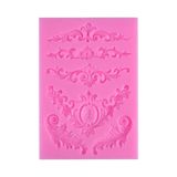 Pastelaria Arabesca Em Molde De Silicone