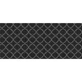 Tapete Antiderrapante Tropical 43cm X 1,3m Árabe Preto Kapazi