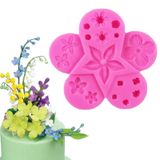 Pastelaria De Flores Em Molde De Silicone