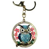 Chaveiro Buho Sentinel Incrustations Crystals Em Cores Aj2
