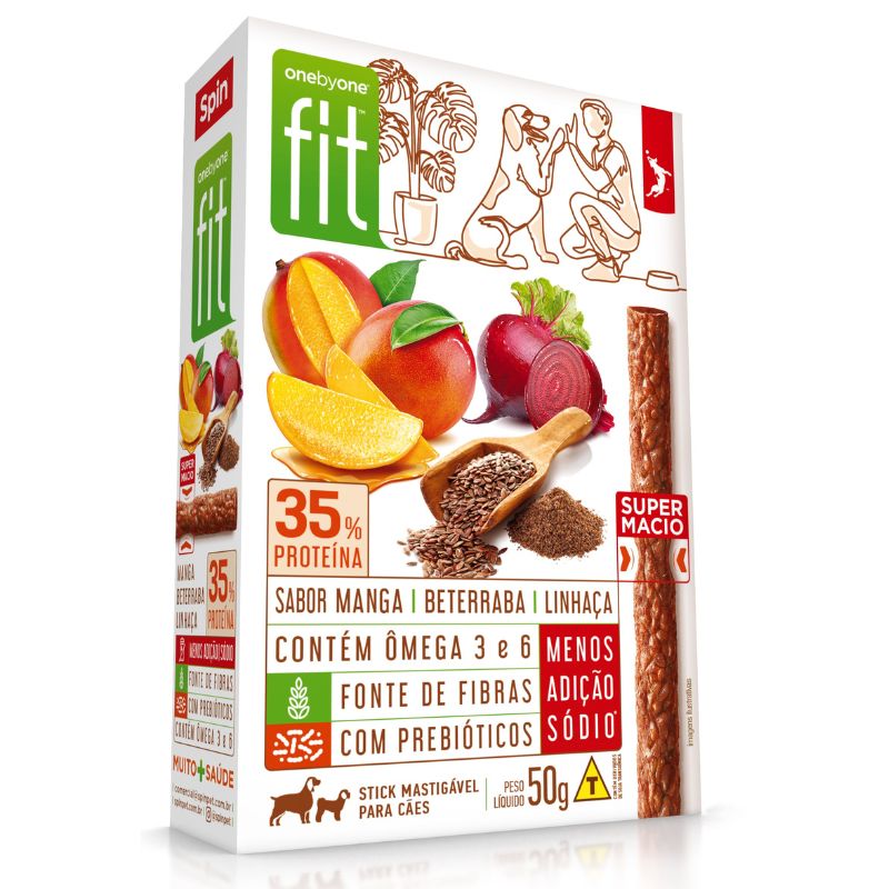 Petisco Palito Para Cães Fit Manga Spin Pet 50g