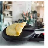 Panela Elétrica Para Fazer Crepes Para Panquecas, 20 Cm, Antiaderente, 650 W