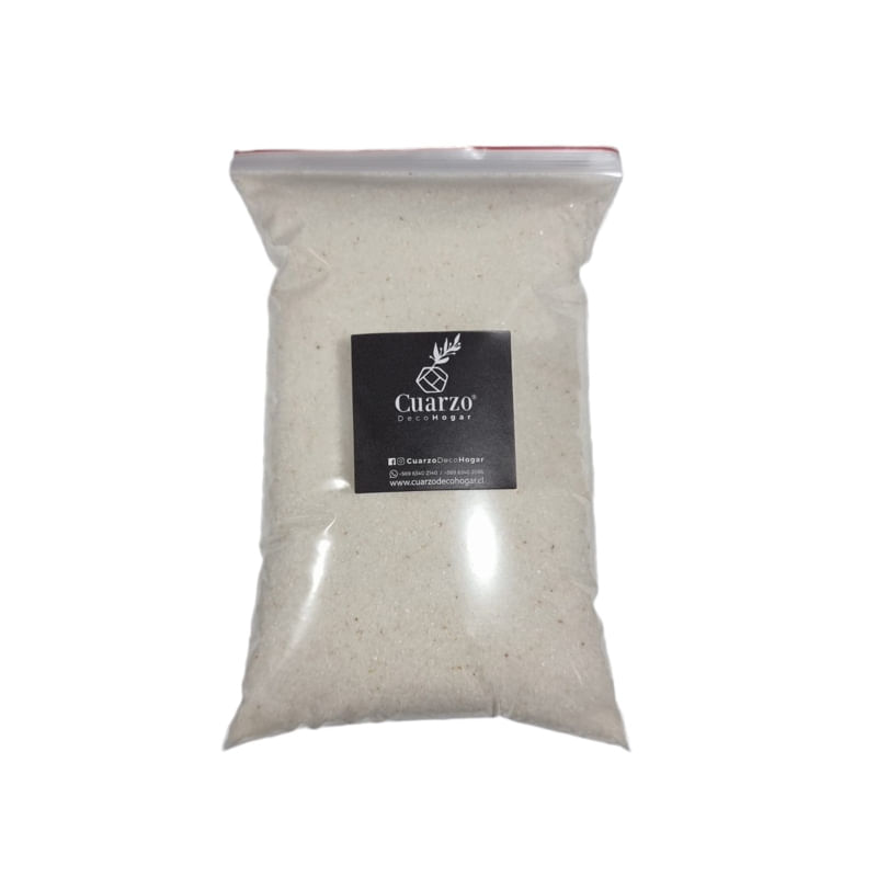 Areia De Quartzo Branca Natural 1kg