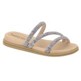 Sandalia Beira Rio Tira Pronta Ref 8488.108.27332.96157 Cristal/prata/aurora Boreal 034