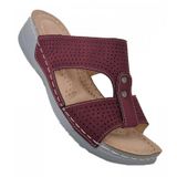 Sandália Feminina Comodas Light Burgundy - 3074