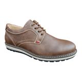 Sapato Masculino Casual Oxford Executive Camel 7112