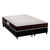 Cama Box King: Colchão Espuma D33 Probel Advanced + Base Crc Suede Black(193x203)