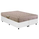 Cama Box Queen: Colchão Espuma D33 Herval Cannes + Base Crc Courano Clean(158x198)