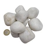 Pedra Decorativa: Jaspe Branco, 1 Kg, Polido, Natural Da Índia