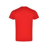 Camiseta De Algodão Vermelho Atômico Unissex De Manga Curta Casual