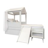 Cama Solteiro Casinha Play - Branco