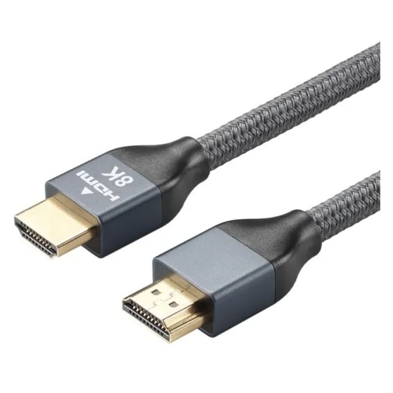 Cabo Hdmi 2.1 8k 60hz 4k 120hz 48gbps 2m De Nylon Trançado