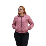Jaqueta Corta-vento Feminina Com Capuz De Malha Repelente À Água