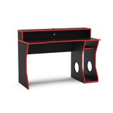 Mesa Computador Gamer Fremont Preto/vermelho - Politorno