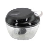 Mini Triturador Processador De Alimentos Manual 500 Ml Preto