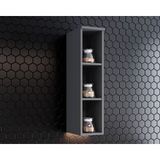 Nicho Para Cozinha Aéreo Americana 20x83cm Cinza - Henn