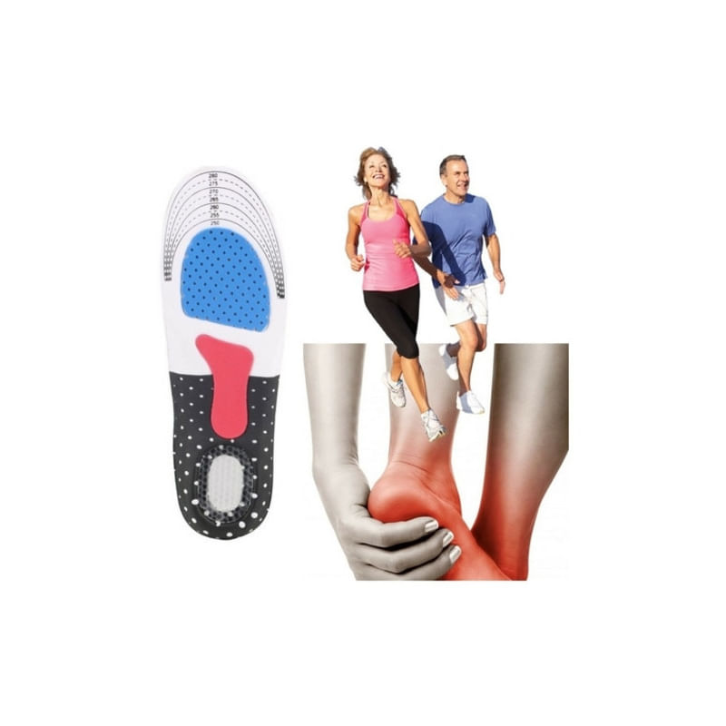 Palmilhas Ortopédicas Spolon Plantar Fasciitis Silicone Gel