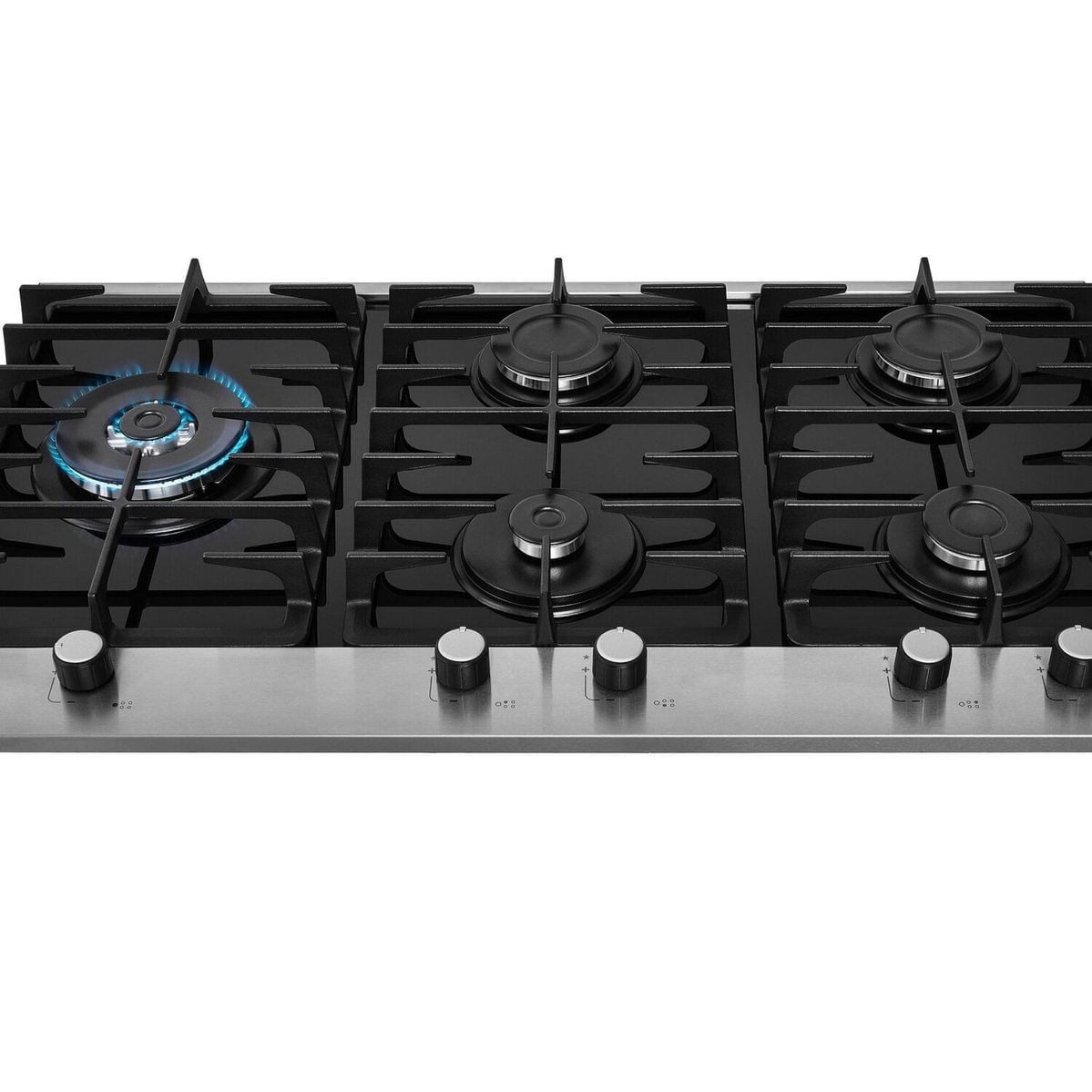 Cooktop Fischer 5 Bocas Platinium Gás  Bivolt Preto