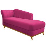Diva Recamier Vanessa 160cm Lado Direito Suede Cor Pink