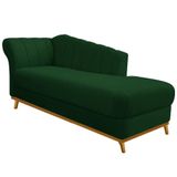 Diva Recamier Vanessa 160cm Lado Direito Suede Cor Verde