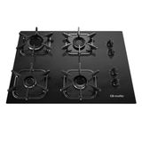 Cooktop Mueller 4 Bocas com Queimador Ultra Chama G5 Preto Bivolt