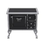 Fogão A Lenha Venax Premium Flp1.st.pto.se Com Fornalha  Preto