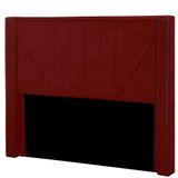 Cabeceira Casal King Size Estofada Para Cama Box Toronto Veludo Cor Marsala