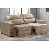 Sofa Retratil Cancun 1,50 Mt -2 Lugares -sued - D26 -maple