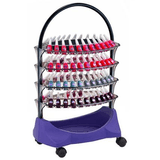 Carrinho Para Esmaltes Smaltbell Classic 4 Bandejas, Roxo - Dompel