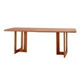 Mesa De Jantar Retangular Com Tampo Madeira Talia Imbuia 180 Cm